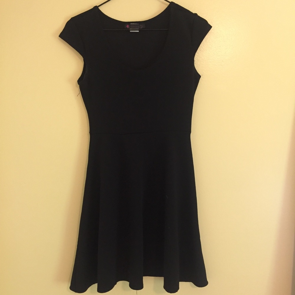 Plain black dress